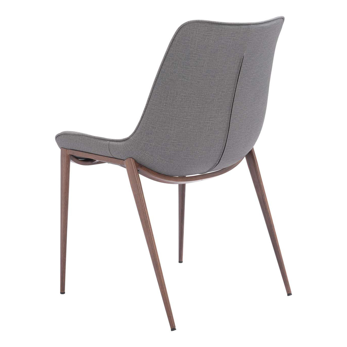 109934 Magnus Dining Chair (Set Of 2) Slate Gray & Walnut