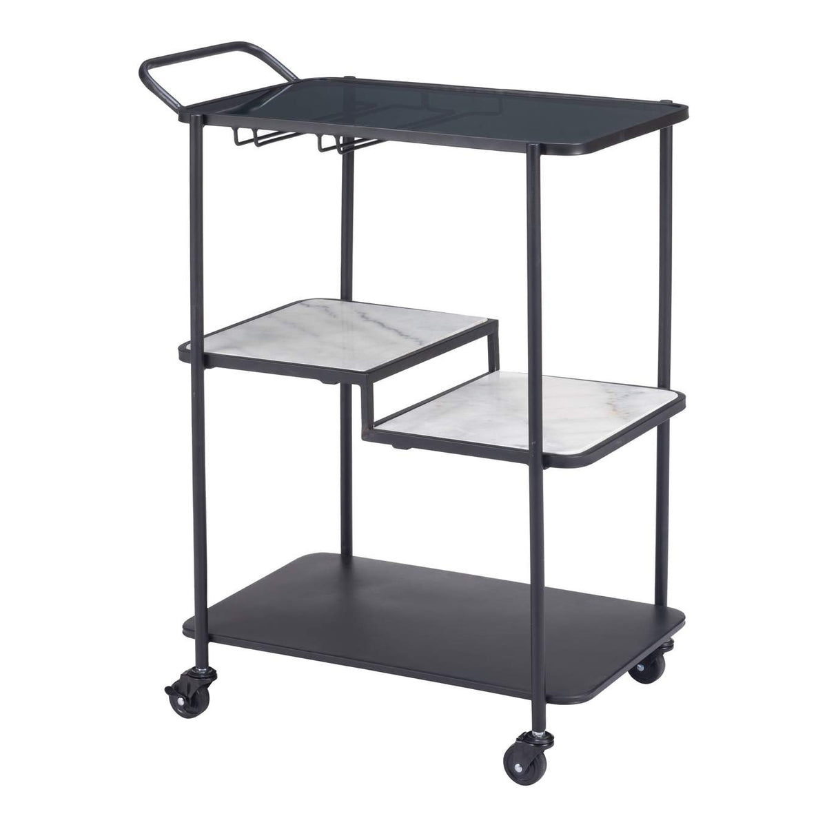 109845 Constanza Bar Cart Black