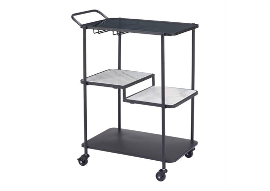 109845 Constanza Bar Cart Black