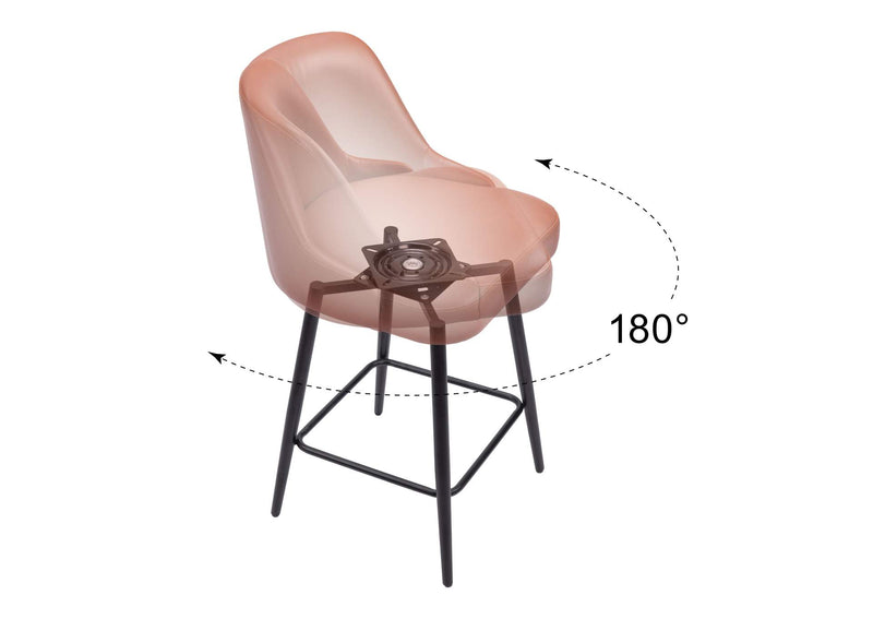 109972 Keppel Swivel Counter Stool Brown