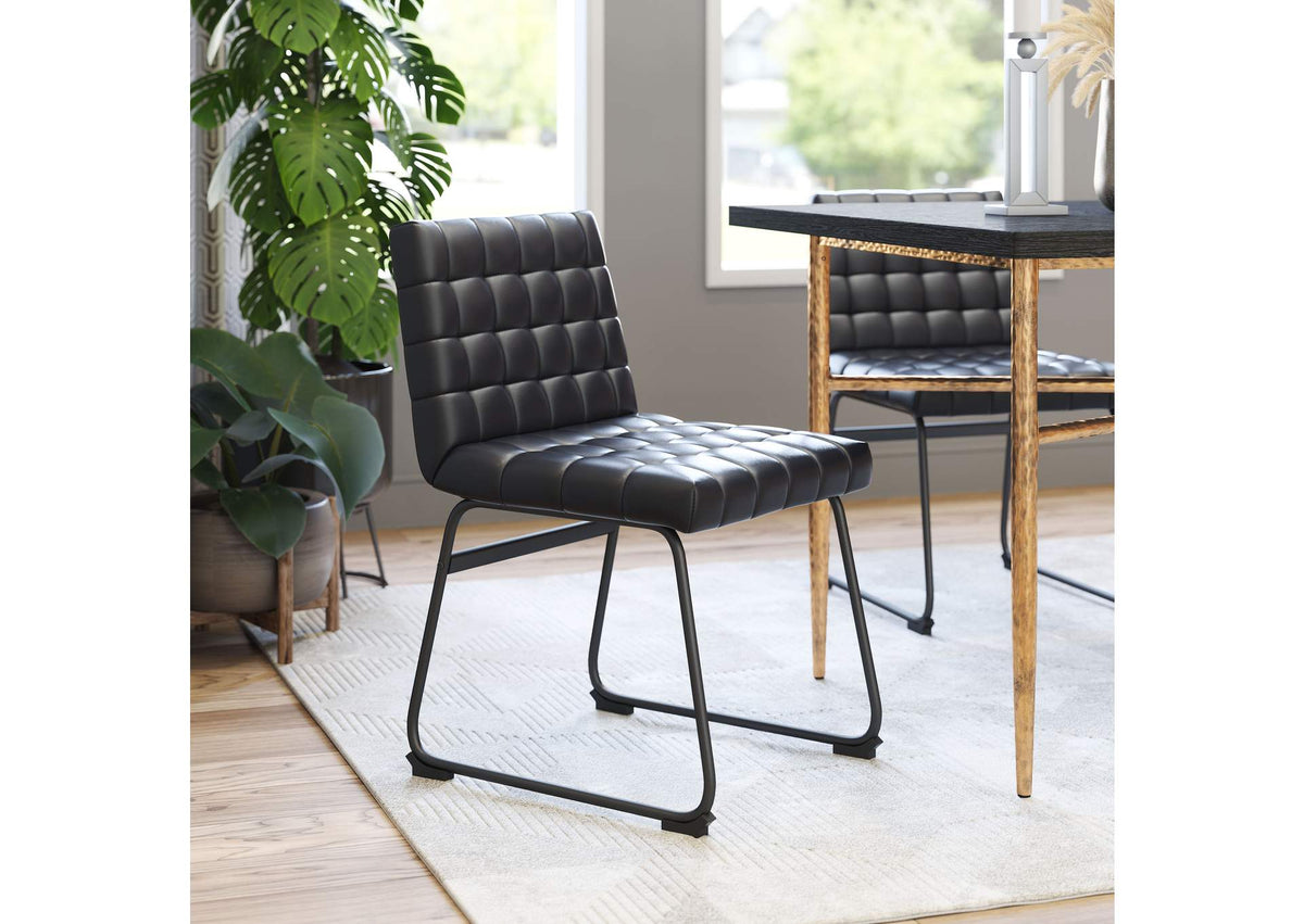 110067 Pago Dining Chair (Set Of 2) Black