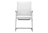 215211 Lider Plus Conference Chair (Set Of 2) White