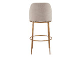 110271 Nordhavn Swivel Barstool Beige & Gold
