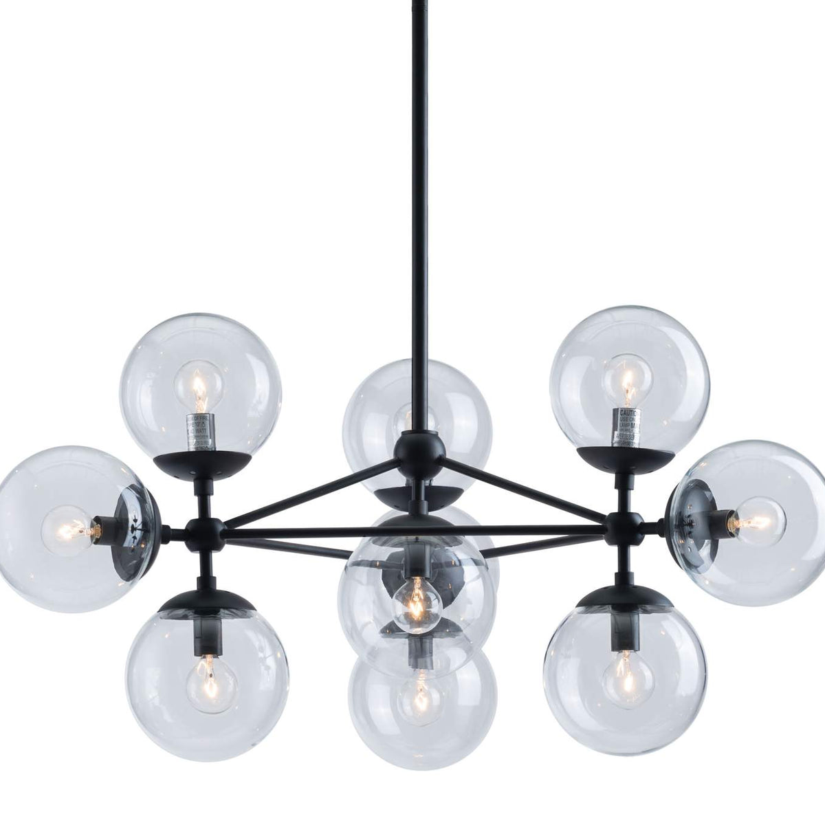 56065 Belfast Ceiling Lamp Black