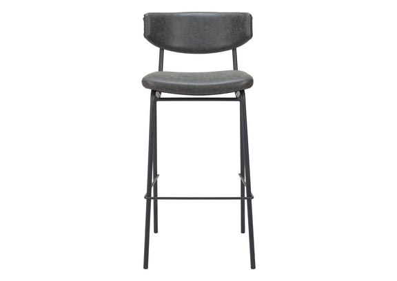 110261 Charon Barstool (Set Of 2) Vintage Black