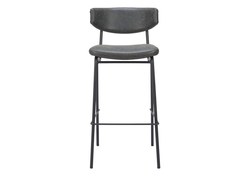 110261 Charon Barstool (Set Of 2) Vintage Black