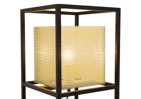 56129 Yves Table Lamp Gold & Black