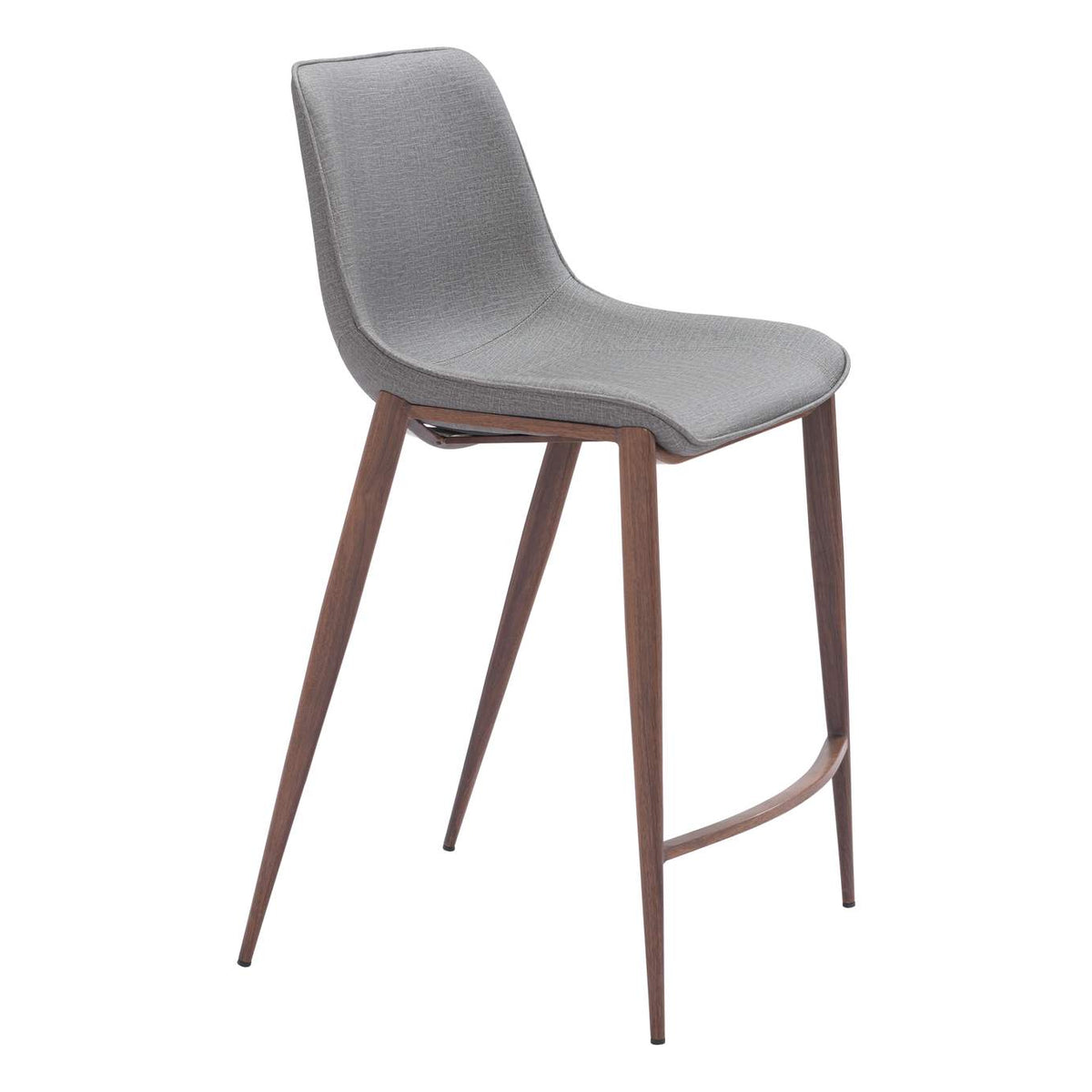 109936 Magnus Counter Stool (Set Of 2) Slate Gray & Walnut
