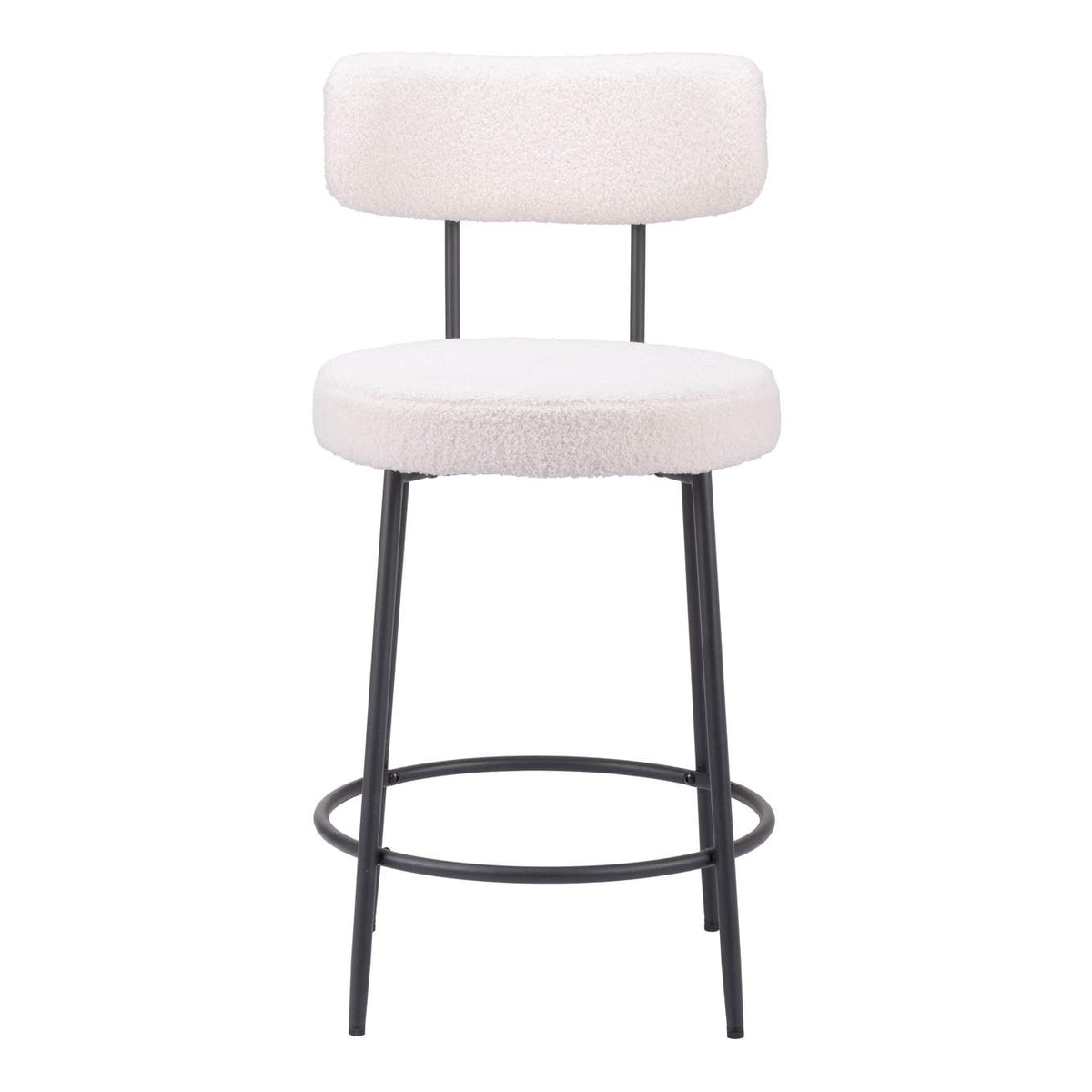 109739 Blanca Counter Stool (Set Of 2) Ivory