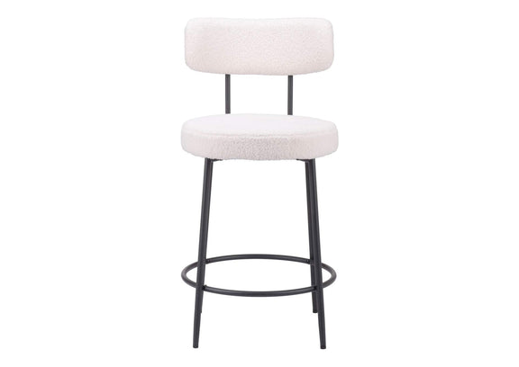 109739 Blanca Counter Stool (Set Of 2) Ivory