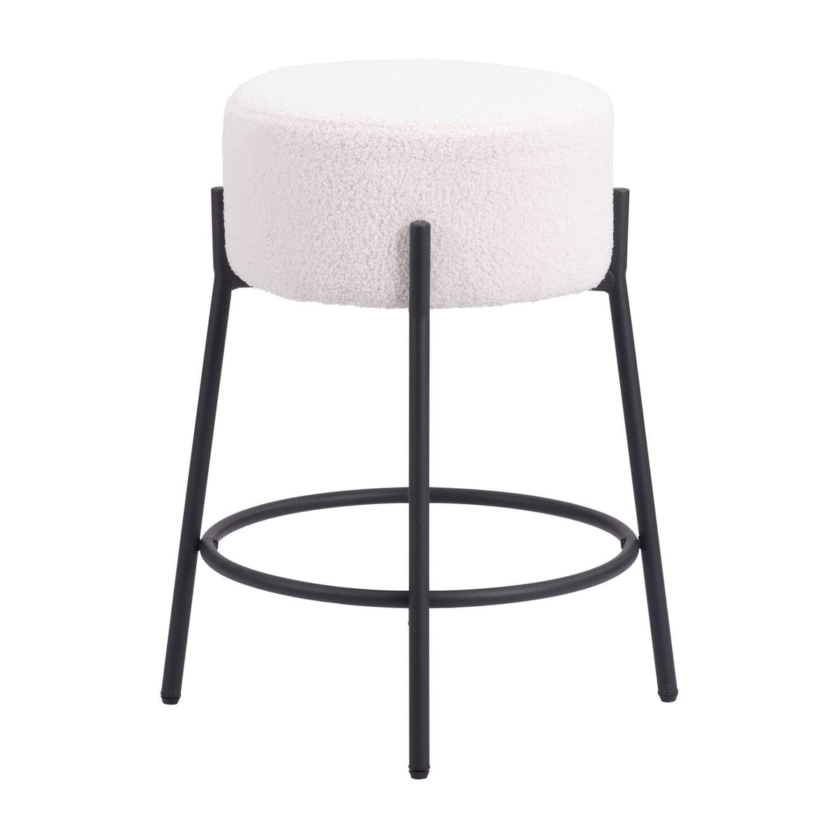 109741 Blanche Counter Stool (Set Of 2) Ivory