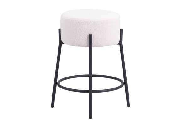 109741 Blanche Counter Stool (Set Of 2) Ivory