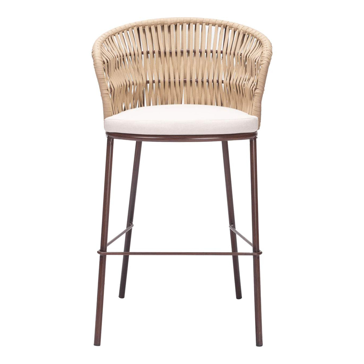 703990 Freycinet Outdoor Barstool (Set Of 2) Natural