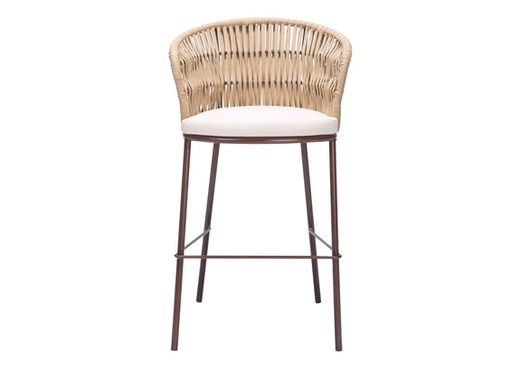 703990 Freycinet Outdoor Barstool (Set Of 2) Natural