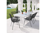 703946 Lorena Outdoor Dining Chair (Set Of 2) Black