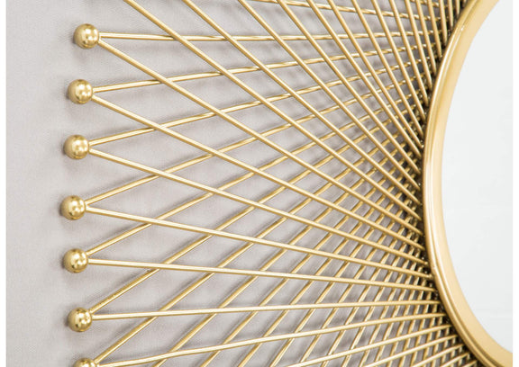 A12214 Glow Round Mirror Gold