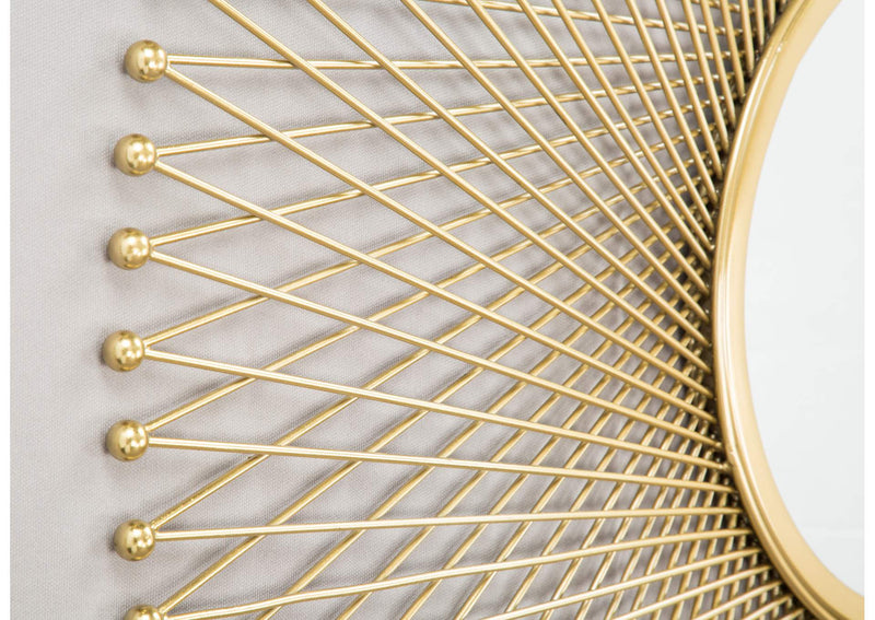 A12214 Glow Round Mirror Gold