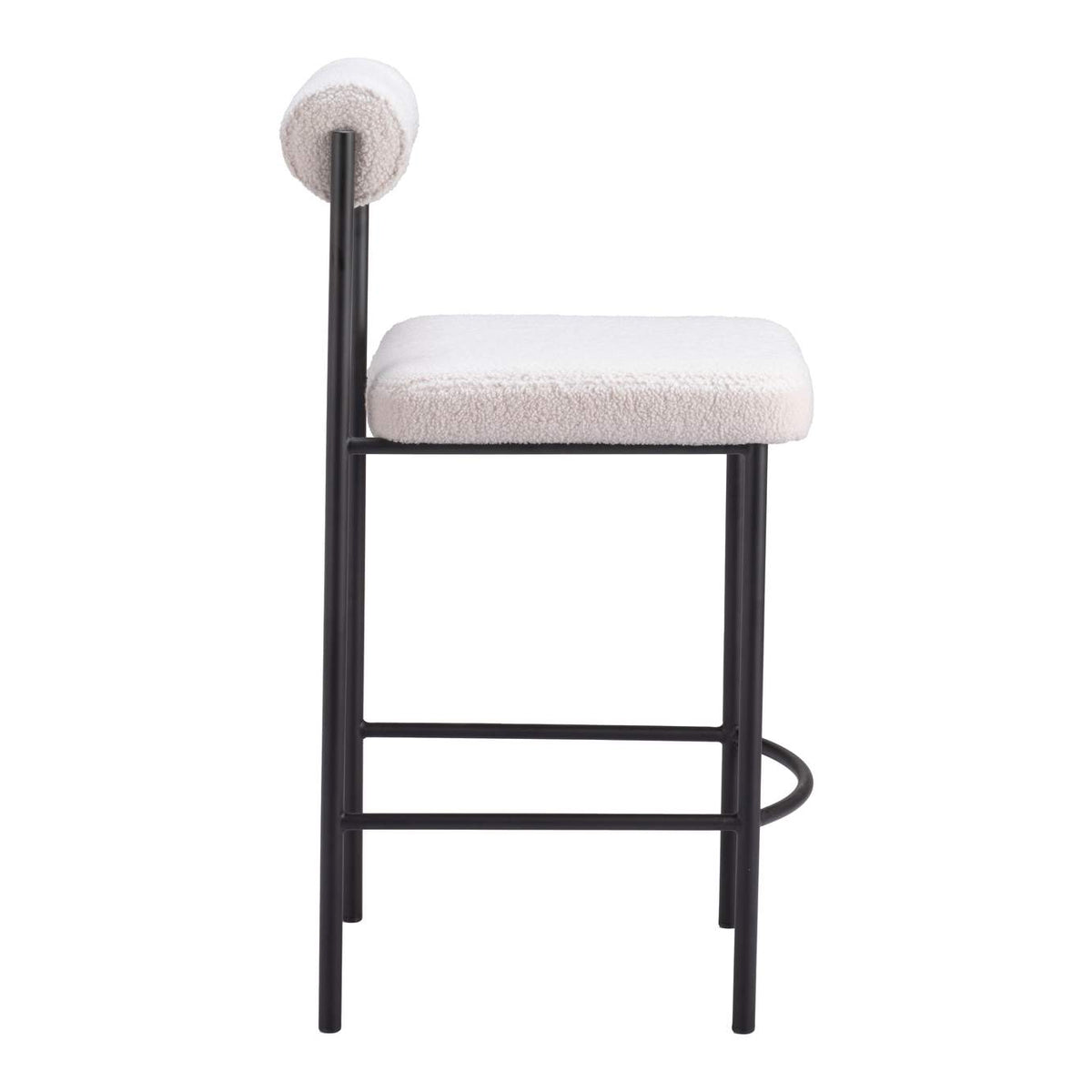 109811 Livorno Counter Stool (Set Of 2) Ivory