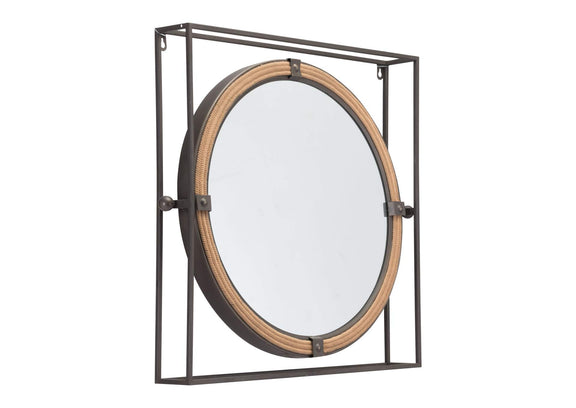 A12222 Capell Mirror Antique Gray