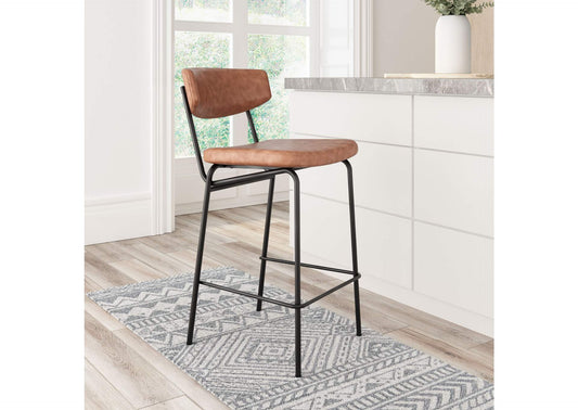 110262 Charon Counter Stool (Set Of 2) Vintage Brown