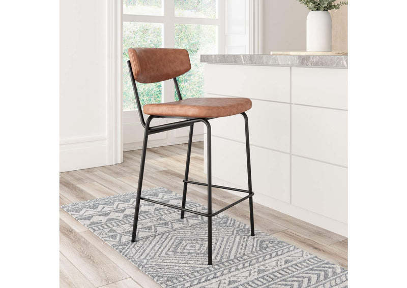 110262 Charon Counter Stool (Set Of 2) Vintage Brown
