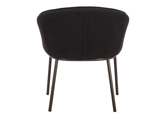 110102 Essen Dining Chair Black & Bronze