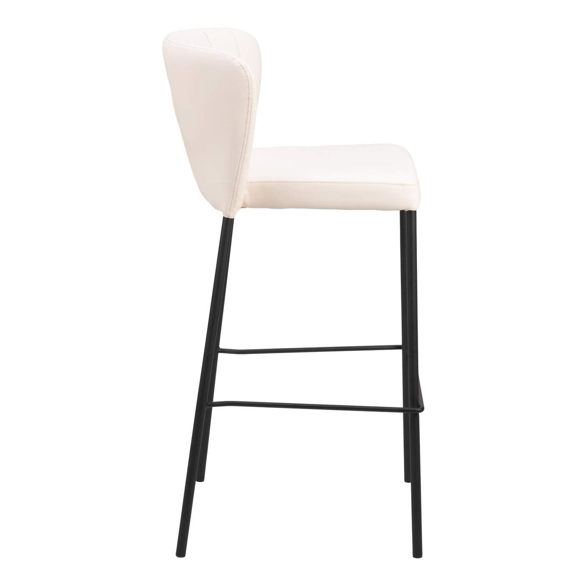 109782 Linz Barstool (Set Of 2) Cream