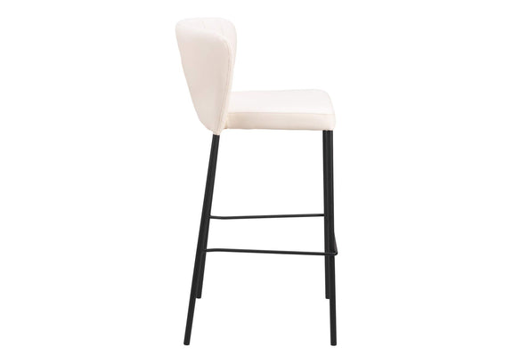 109782 Linz Barstool (Set Of 2) Cream