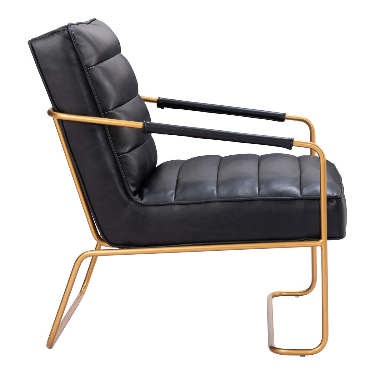 109521 Dallas Accent Chair Vintage Black
