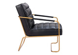 109521 Dallas Accent Chair Vintage Black