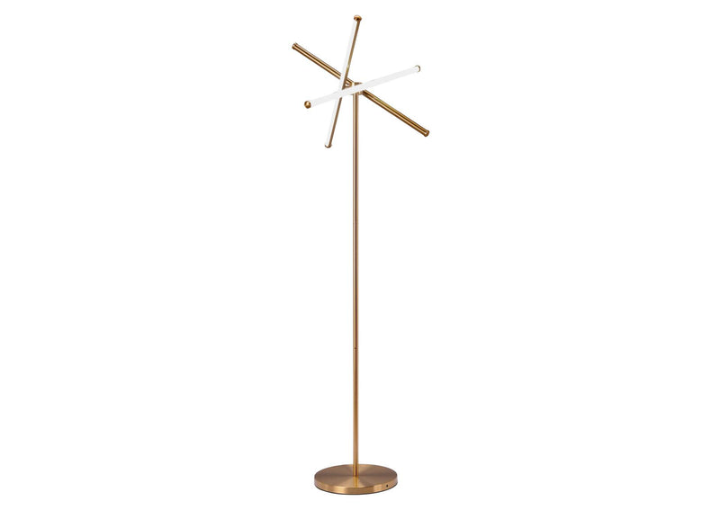 56140 Garza Floor Lamp Brass