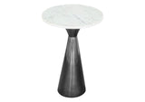 109363 Tim Side Table White & Black