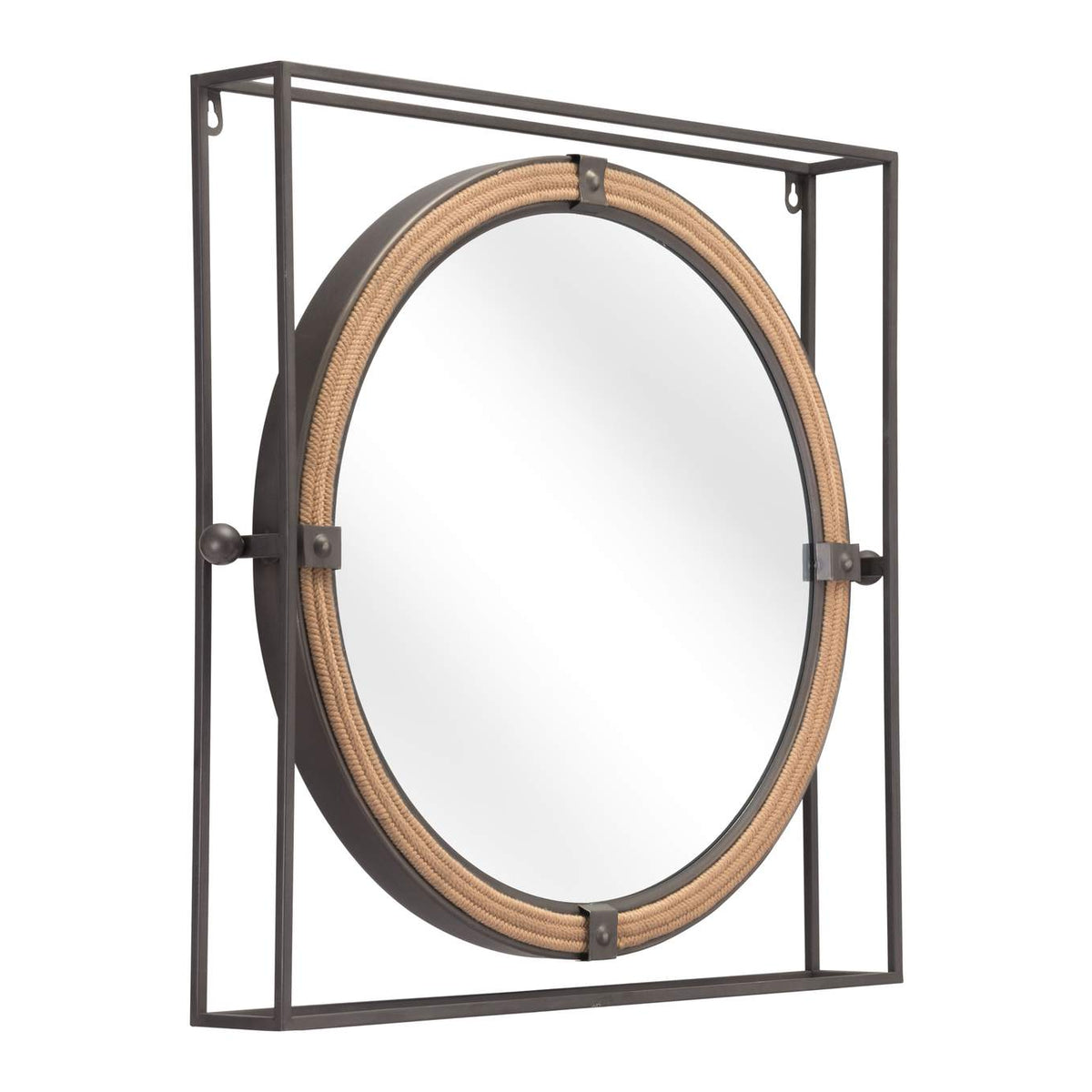 A12222 Capell Mirror Antique Gray