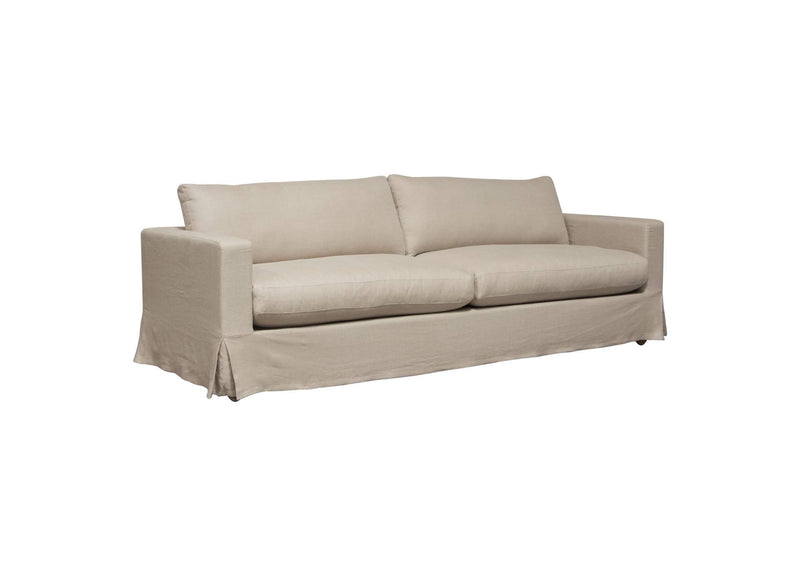 SAVANNAHSOSD Savannah Slip-cover Sofa In Sand Natural Linen