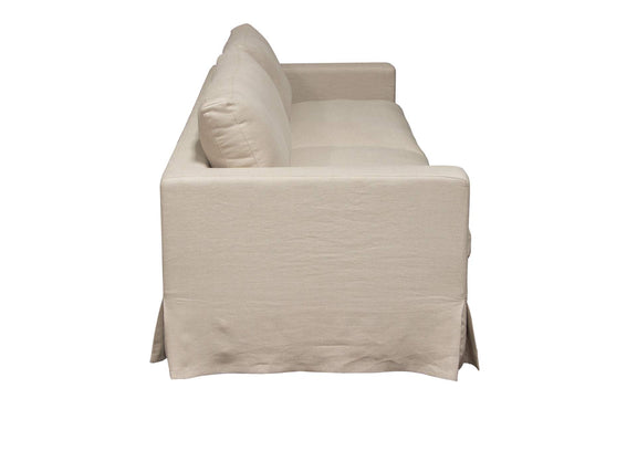SAVANNAHSOSD Savannah Slip-cover Sofa In Sand Natural Linen