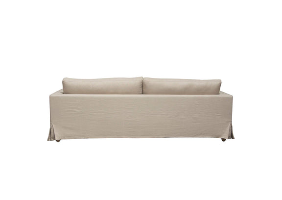 SAVANNAHSOSD Savannah Slip-cover Sofa In Sand Natural Linen