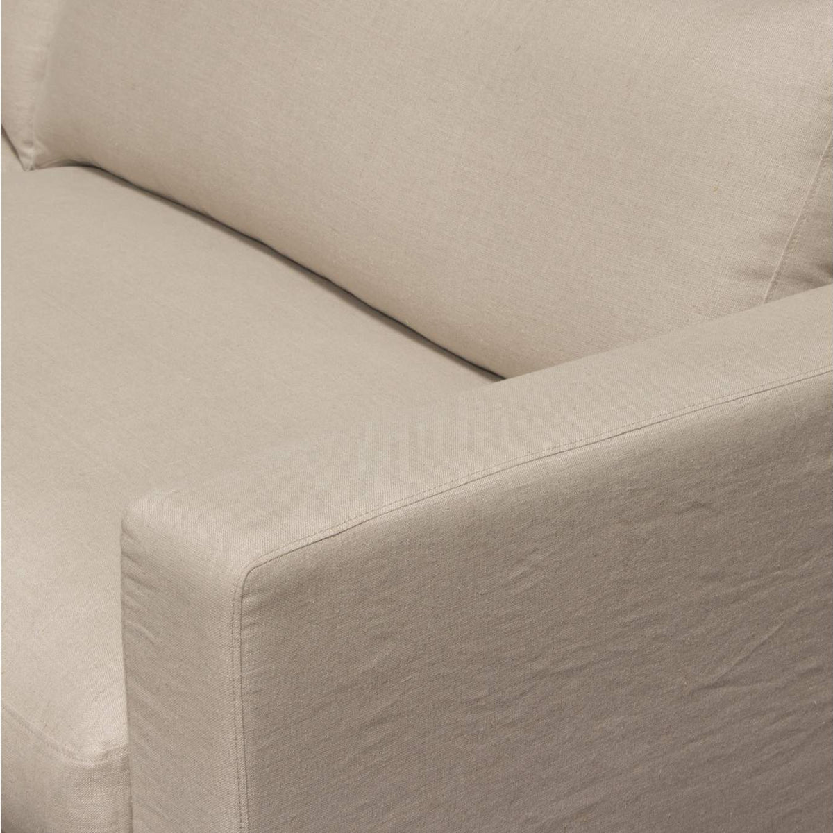 SAVANNAHSOSD Savannah Slip-cover Sofa In Sand Natural Linen