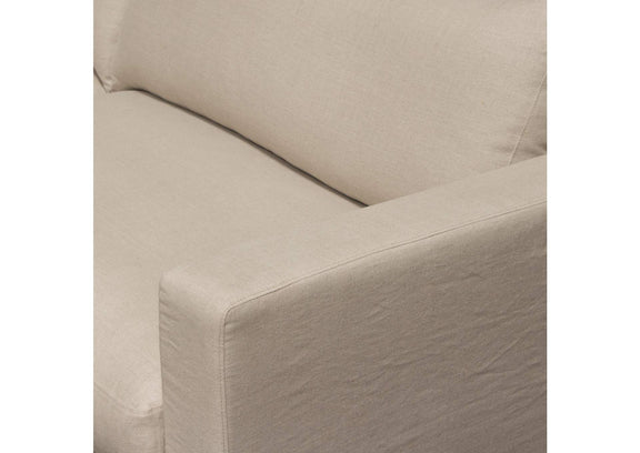 SAVANNAHSOSD Savannah Slip-cover Sofa In Sand Natural Linen