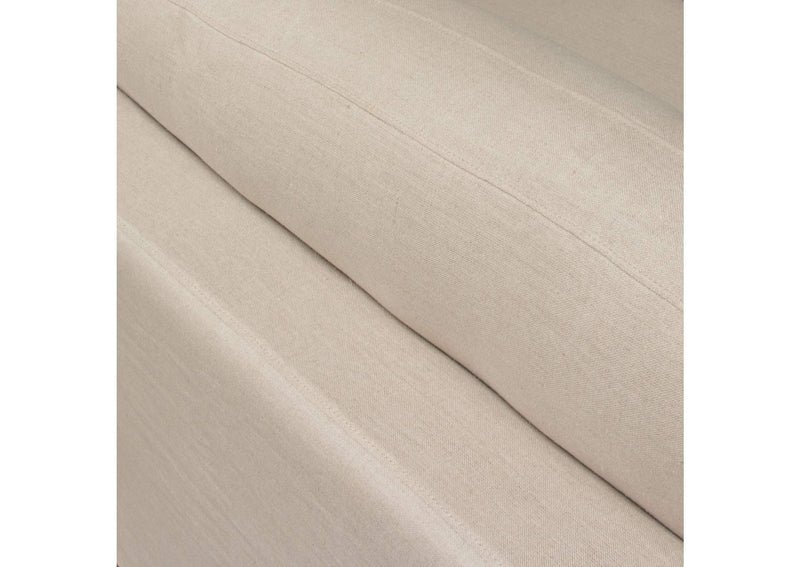 SAVANNAHSOSD Savannah Slip-cover Sofa In Sand Natural Linen