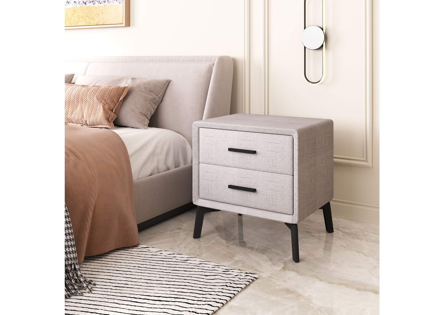 109623 Halle Side Table Gray