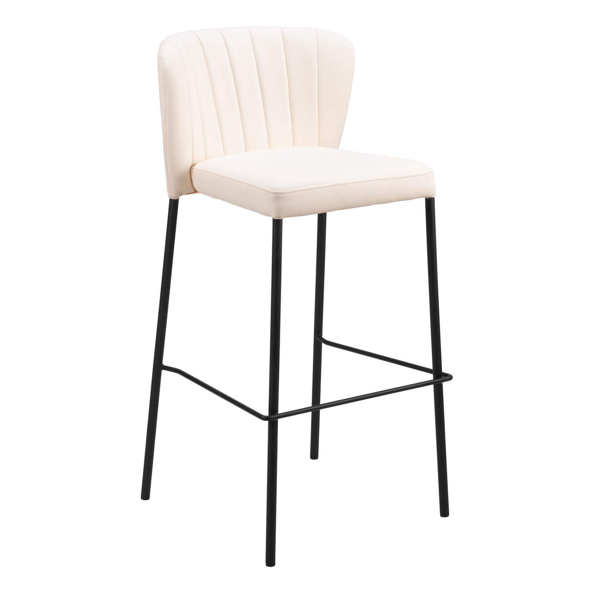 109782 Linz Barstool (Set Of 2) Cream