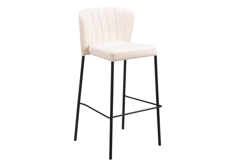 109782 Linz Barstool (Set Of 2) Cream