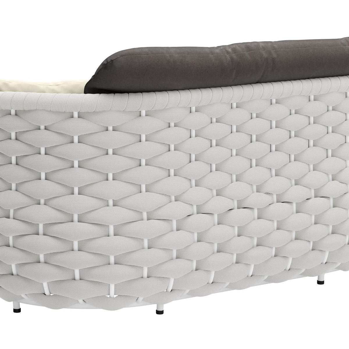 704026 Coral Reef Outdoor Loveseat Gray