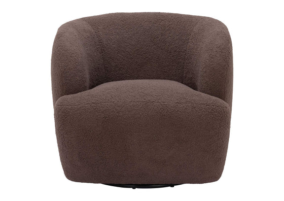 109958 Govan Swivel Chair Brown