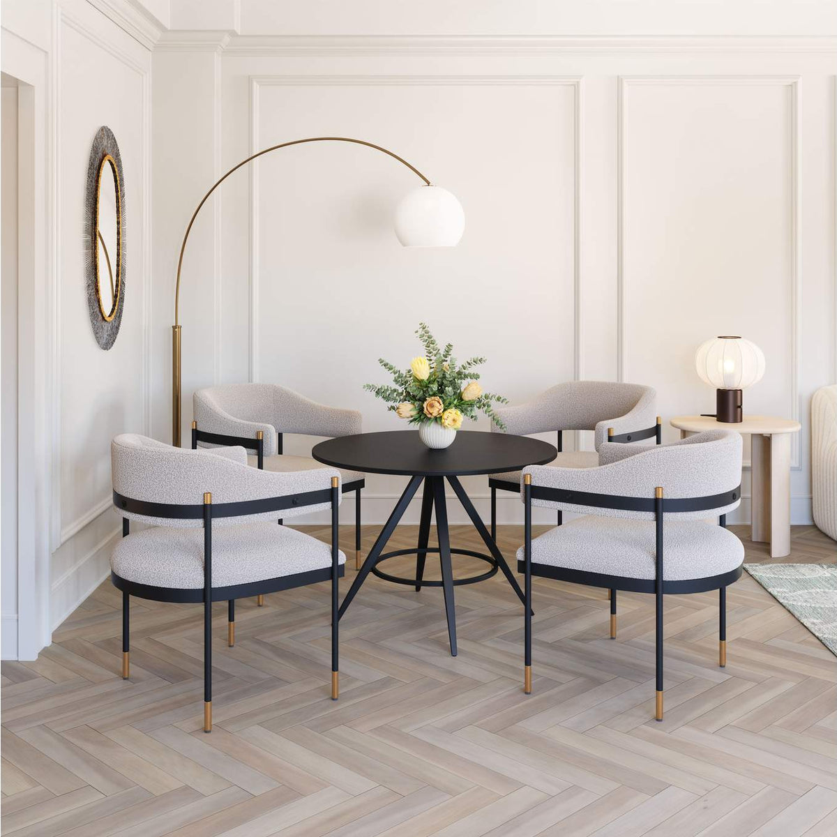 110052 Dinos Dining Table Black