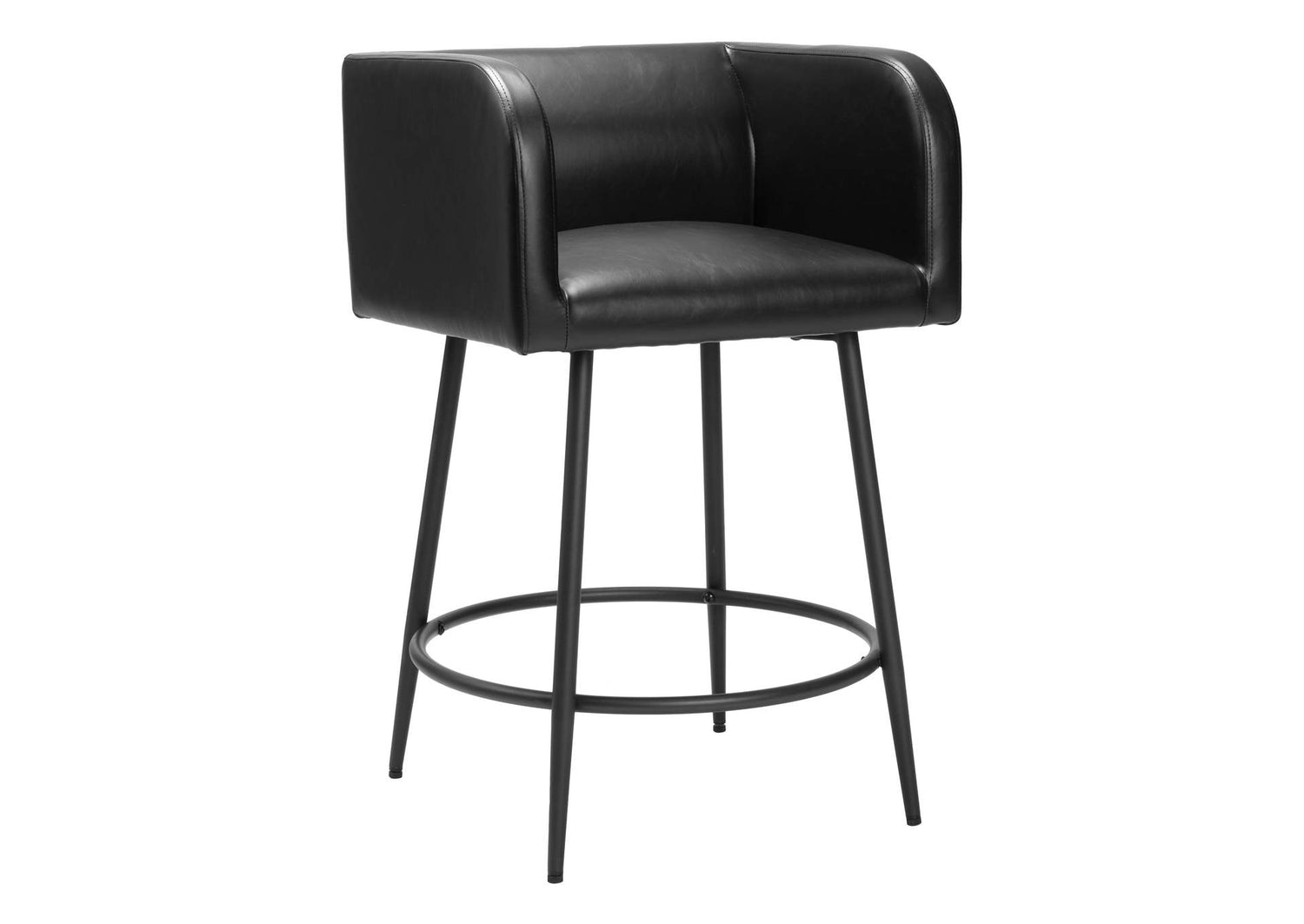 110062 Horbat Counter Stool (Set Of 2) Black