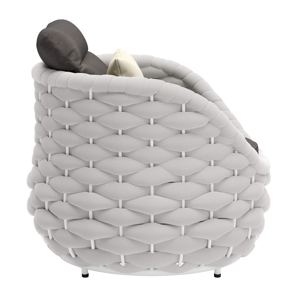 704025 Coral Reef Outdoor Accent Chair Gray