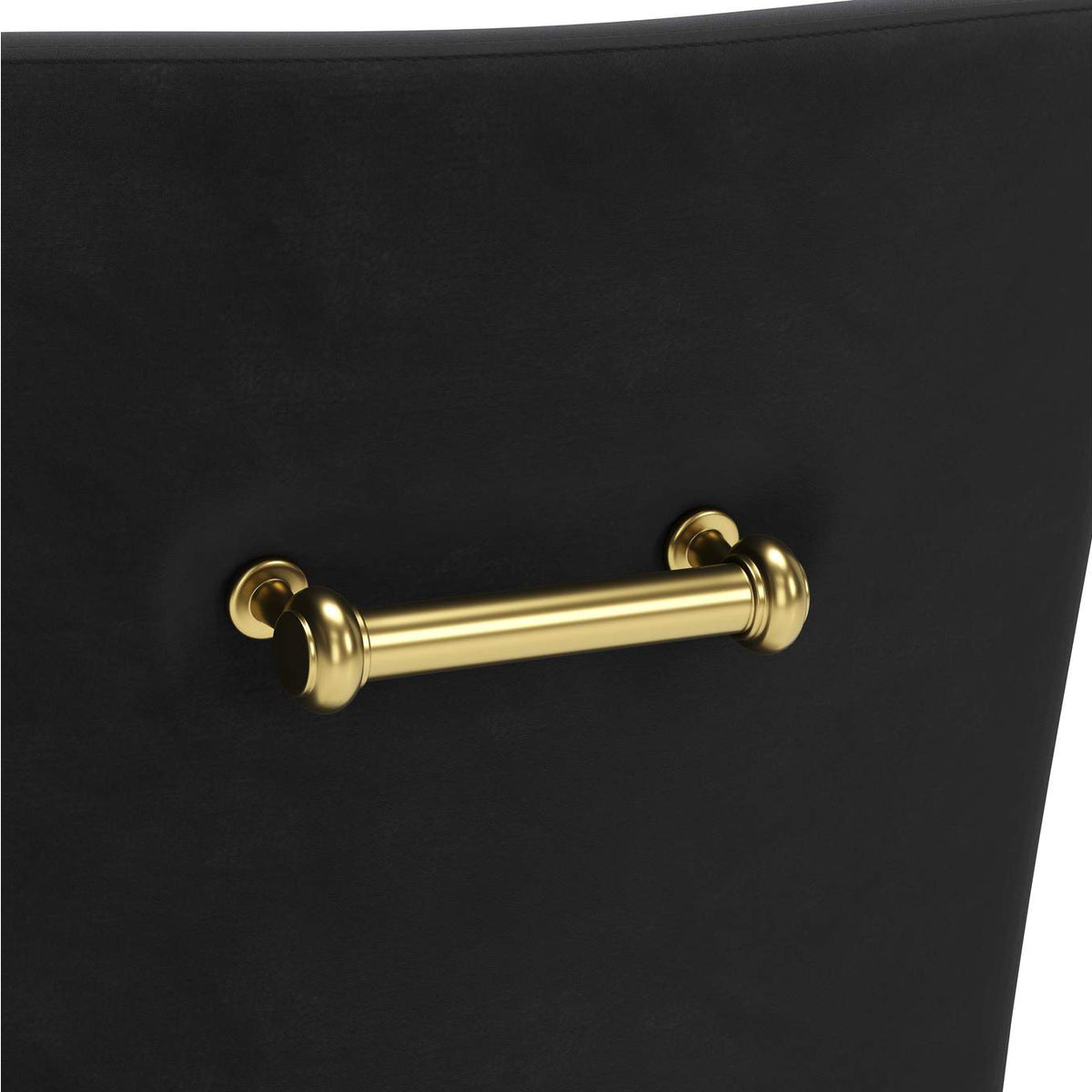 109717 Maxine Dining Chair Black & Gold