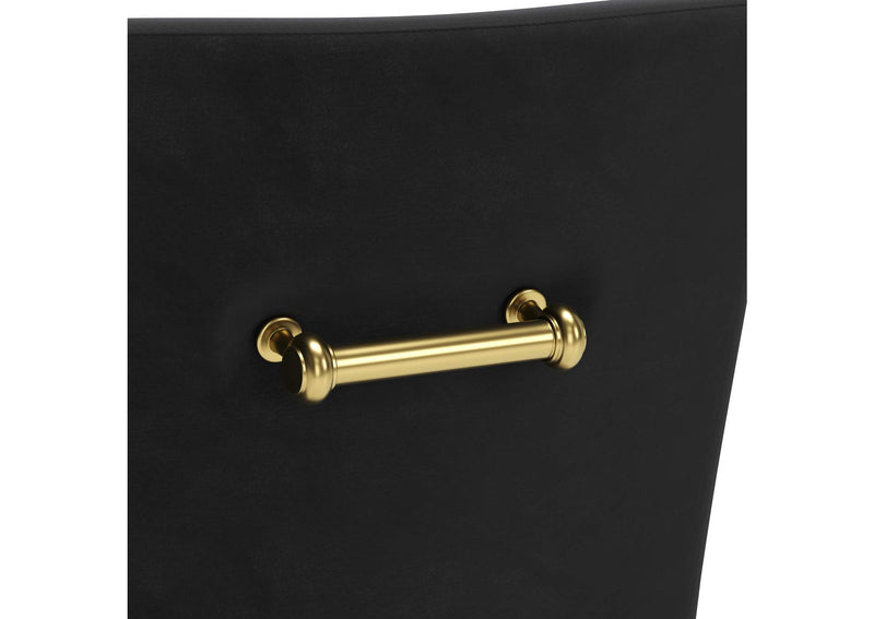 109717 Maxine Dining Chair Black & Gold