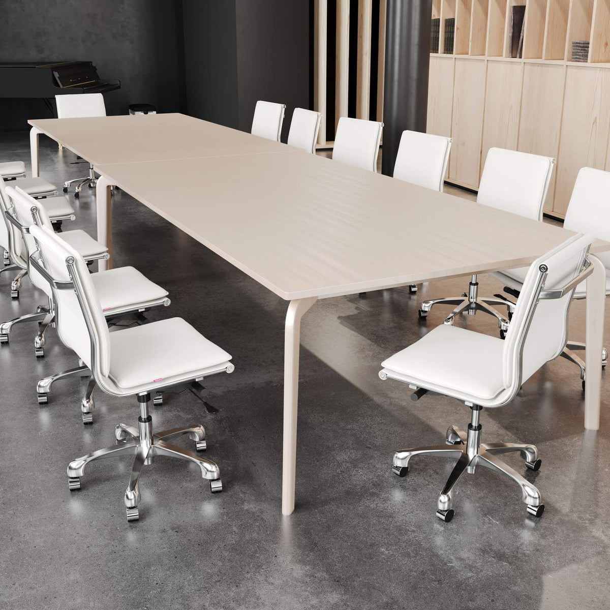 215219 Lider Plus Armless Office Chair White
